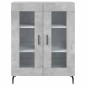 vidaXL Aparador alto madera contrachapada gris hormigón 69,5x34x180 cm vidaXL Aparador alto madera contrachapada gris hormigón 69,5x34x180 cm
