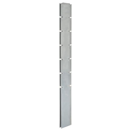 vidaXL Postes de valla de jardín 20 uds acero galvanizado plata 180 cm