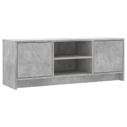 vidaXL Mueble de TV madera de ingeniería gris hormigón 102x30x37,5 cm