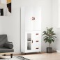 vidaXL Aparador alto madera contrachapada blanco 69,5x34x180 cm vidaXL Aparador alto madera contrachapada blanco 69,5x34x180 cm
