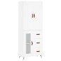 vidaXL Aparador alto madera contrachapada blanco 69,5x34x180 cm vidaXL Aparador alto madera contrachapada blanco 69,5x34x180 cm