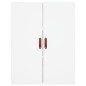 vidaXL Aparador alto madera contrachapada blanco 69,5x34x180 cm vidaXL Aparador alto madera contrachapada blanco 69,5x34x180 cm