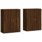 vidaXL Armarios de pared 2 unidades marrón roble 69,5x34x90 cm vidaXL Armarios de pared 2 unidades marrón roble 69,5x34x90 cm
