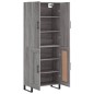 vidaXL Aparador alto madera contrachapada gris sonoma 69,5x34x180 cm