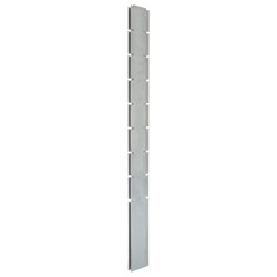 vidaXL Postes de valla de jardín 20 uds acero galvanizado plata 220 cm