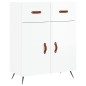 vidaXL Aparador alto madera contrachapada blanco brillo 69,5x34x180 cm vidaXL Aparador alto madera contrachapada blanco brillo 69,5x34x180 cm