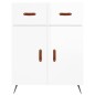 vidaXL Aparador alto madera contrachapada blanco brillo 69,5x34x180 cm vidaXL Aparador alto madera contrachapada blanco brillo 69,5x34x180 cm