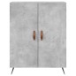 vidaXL Aparador alto madera contrachapada gris hormigón 69,5x34x180 cm vidaXL Aparador alto madera contrachapada gris hormigón 69,5x34x180 cm