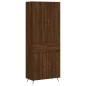 vidaXL Aparador alto madera contrachapada marrón roble 69,5x34x180 cm vidaXL Aparador alto madera contrachapada marrón roble 69,5x34x180 cm