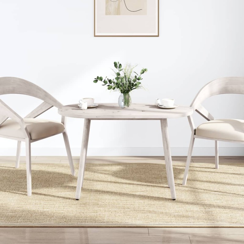 vidaXL Tablero de mesa ovalado madera maciza pino blanco 100x50x2,5 cm vidaXL Tablero de mesa ovalado madera maciza pino blanco 100x50x2,5 cm