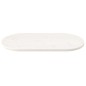vidaXL Tablero de mesa ovalado madera maciza pino blanco 100x50x2,5 cm vidaXL Tablero de mesa ovalado madera maciza pino blanco 100x50x2,5 cm