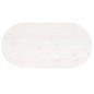 vidaXL Tablero de mesa ovalado madera maciza pino blanco 100x50x2,5 cm vidaXL Tablero de mesa ovalado madera maciza pino blanco 100x50x2,5 cm