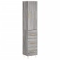 vidaXL Aparador alto madera contrachapada gris Sonoma 34,5x34x180 cm vidaXL Aparador alto madera contrachapada gris Sonoma 34,5x34x180 cm