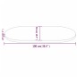 vidaXL Tablero de mesa ovalado madera maciza pino blanco 100x50x2,5 cm vidaXL Tablero de mesa ovalado madera maciza pino blanco 100x50x2,5 cm