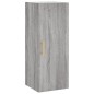 vidaXL Aparador alto madera contrachapada gris Sonoma 34,5x34x180 cm vidaXL Aparador alto madera contrachapada gris Sonoma 34,5x34x180 cm