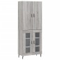 vidaXL Aparador alto madera contrachapada gris sonoma 69,5x34x180 cm vidaXL Aparador alto madera contrachapada gris sonoma 69,5x34x180 cm