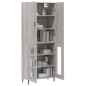 vidaXL Aparador alto madera contrachapada gris sonoma 69,5x34x180 cm vidaXL Aparador alto madera contrachapada gris sonoma 69,5x34x180 cm