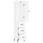 vidaXL Aparador alto madera contrachapada blanco brillo 34,5x34x180 cm vidaXL Aparador alto madera contrachapada blanco brillo 34,5x34x180 cm