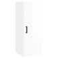 vidaXL Aparador alto madera contrachapada blanco brillo 34,5x34x180 cm vidaXL Aparador alto madera contrachapada blanco brillo 34,5x34x180 cm