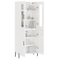 vidaXL Aparador alto madera contrachapada blanco brillo 69,5x34x180 cm vidaXL Aparador alto madera contrachapada blanco brillo 69,5x34x180 cm