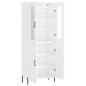 vidaXL Aparador alto madera contrachapada blanco brillo 69,5x34x180 cm vidaXL Aparador alto madera contrachapada blanco brillo 69,5x34x180 cm