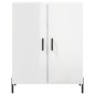 vidaXL Aparador alto madera contrachapada blanco brillo 69,5x34x180 cm vidaXL Aparador alto madera contrachapada blanco brillo 69,5x34x180 cm
