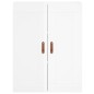vidaXL Aparador alto madera contrachapada blanco brillo 69,5x34x180 cm vidaXL Aparador alto madera contrachapada blanco brillo 69,5x34x180 cm