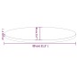 vidaXL Tablero de mesa ovalado madera maciza pino blanco 80x40x2,5 cm vidaXL Tablero de mesa ovalado madera maciza pino blanco 80x40x2,5 cm