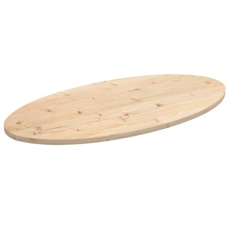 vidaXL Tablero de mesa ovalado madera maciza de pino 110x55x2,5 cm