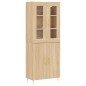 vidaXL Aparador alto madera contrachapada color roble 69,5x34x180 cm vidaXL Aparador alto madera contrachapada color roble 69,5x34x180 cm