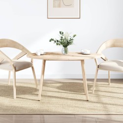 vidaXL Tablero de mesa ovalado madera maciza de pino 110x55x2,5 cm