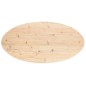 vidaXL Tablero de mesa ovalado madera maciza de pino 110x55x2,5 cm