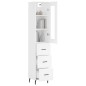 vidaXL Aparador alto madera contrachapada blanco 34,5x34x180 cm vidaXL Aparador alto madera contrachapada blanco 34,5x34x180 cm
