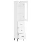 vidaXL Aparador alto madera contrachapada blanco 34,5x34x180 cm vidaXL Aparador alto madera contrachapada blanco 34,5x34x180 cm