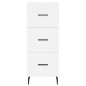 vidaXL Aparador alto madera contrachapada blanco 34,5x34x180 cm vidaXL Aparador alto madera contrachapada blanco 34,5x34x180 cm