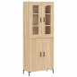 vidaXL Aparador alto madera contrachapada color roble 69,5x34x180 cm vidaXL Aparador alto madera contrachapada color roble 69,5x34x180 cm