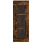 vidaXL Aparador de madera contrachapada roble ahumado 34,5x34x180 cm vidaXL Aparador de madera contrachapada roble ahumado 34,5x34x180 cm