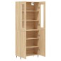 vidaXL Aparador alto madera contrachapada color roble 69,5x34x180 cm vidaXL Aparador alto madera contrachapada color roble 69,5x34x180 cm