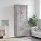 vidaXL Aparador alto madera contrachapada gris hormigón 69,5x34x180 cm vidaXL Aparador alto madera contrachapada gris hormigón 69,5x34x180 cm