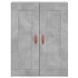vidaXL Aparador alto madera contrachapada gris hormigón 69,5x34x180 cm vidaXL Aparador alto madera contrachapada gris hormigón 69,5x34x180 cm