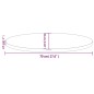 vidaXL Tablero de mesa ovalado madera maciza pino blanco 70x35x2,5 cm vidaXL Tablero de mesa ovalado madera maciza pino blanco 70x35x2,5 cm