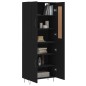vidaXL Aparador alto madera contrachapada negro 69,5x34x180 cm vidaXL Aparador alto madera contrachapada negro 69,5x34x180 cm