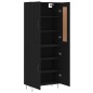 vidaXL Aparador alto madera contrachapada negro 69,5x34x180 cm vidaXL Aparador alto madera contrachapada negro 69,5x34x180 cm