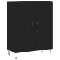 vidaXL Aparador alto madera contrachapada negro 69,5x34x180 cm vidaXL Aparador alto madera contrachapada negro 69,5x34x180 cm
