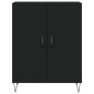 vidaXL Aparador alto madera contrachapada negro 69,5x34x180 cm vidaXL Aparador alto madera contrachapada negro 69,5x34x180 cm
