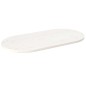 vidaXL Tablero de mesa ovalado madera maciza pino blanco 90x45x2,5 cm vidaXL Tablero de mesa ovalado madera maciza pino blanco 90x45x2,5 cm