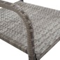 vidaXL Juego de comedor jardín 7 pzas ratán sintético acero gris negro vidaXL Juego de comedor jardín 7 pzas ratán sintético acero gris negro