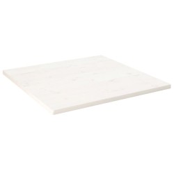 vidaXL Tablero de mesa cuadrado madera maciza pino blanco 90x90x2,5 cm