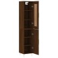 vidaXL Aparador alto madera contrachapada roble marrón 34,5x34x180 cm vidaXL Aparador alto madera contrachapada roble marrón 34,5x34x180 cm