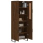 vidaXL Aparador alto madera contrachapada marrón roble 69,5x34x180 cm vidaXL Aparador alto madera contrachapada marrón roble 69,5x34x180 cm